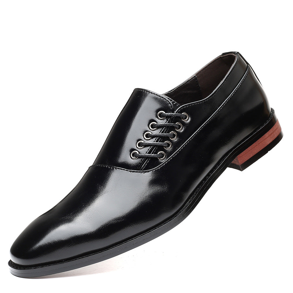 Men's Orthopedic Leather Side Lace Shoes