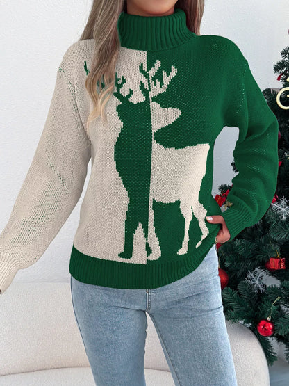 Soft Christmas Rudolph Pullover Sweater