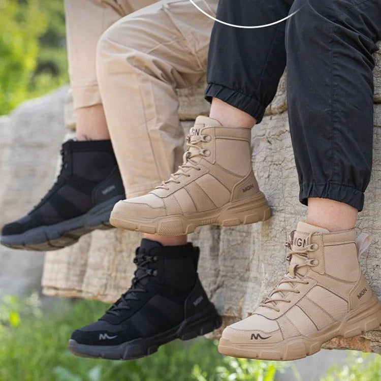Waterproof Insulated Work Boots with Steel Toe Caps