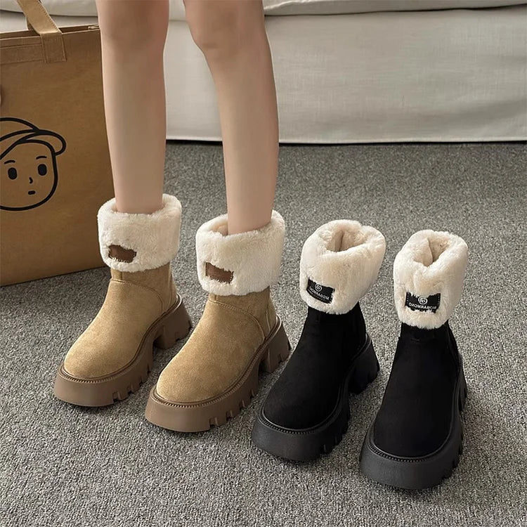 Warm Waterproof Insulated Winter Boots for Women