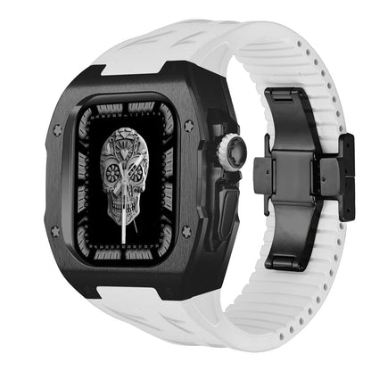 Tough Metal Case and Flexible Rubber Band for Apple Watch Ultra