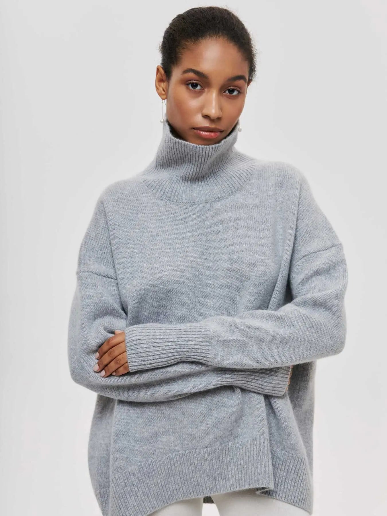Comfy Relaxed Fit Crew Neck Sweater