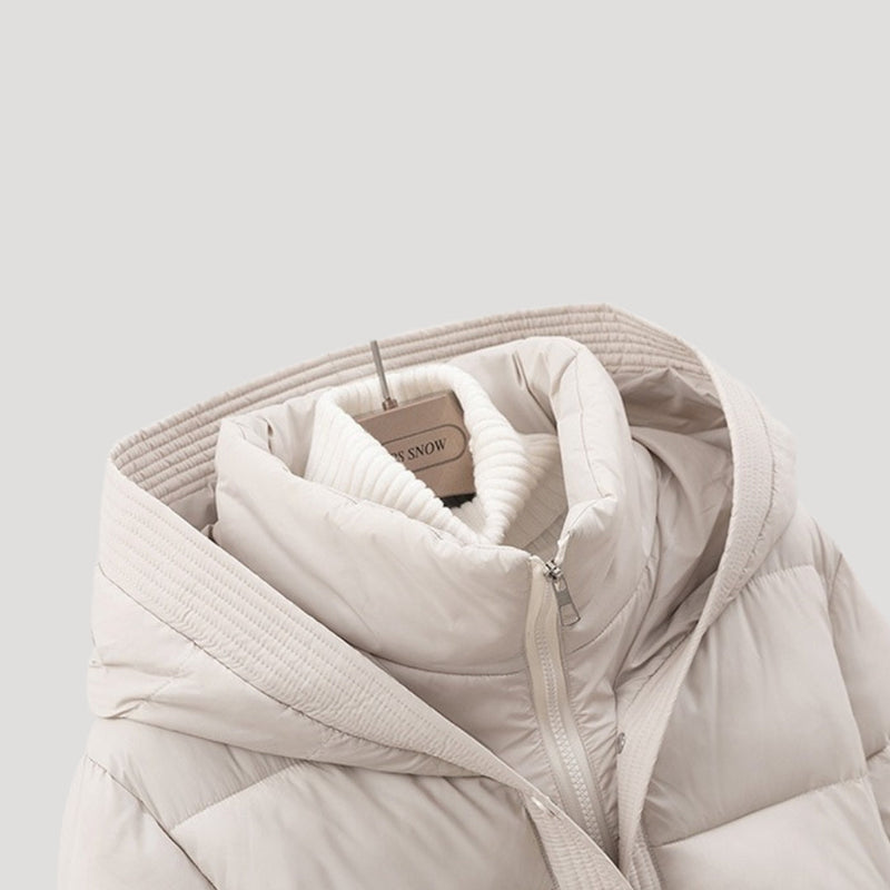 Ladies Warm Quilted Puffer Parka Coat