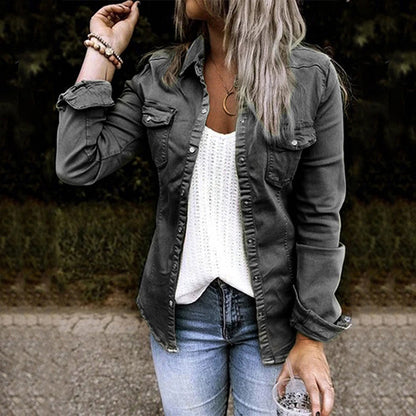 Classic Women's Blue Denim Jacket