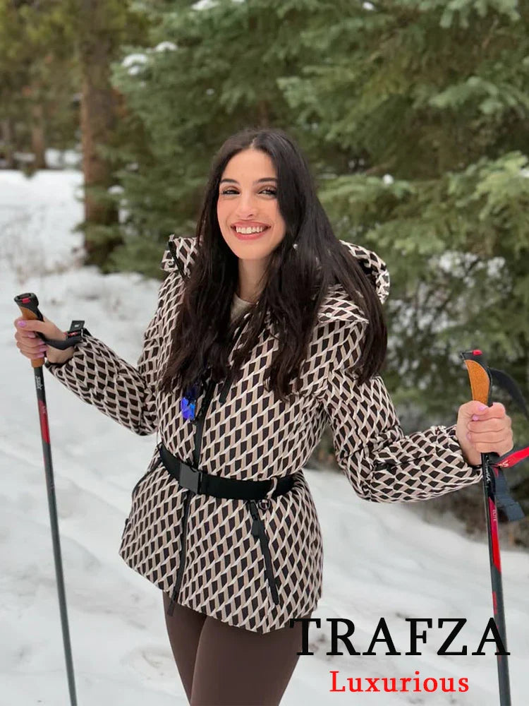Warm Women's Long Winter Parka Coat - OutfitLondon