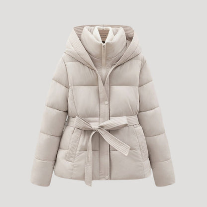 Ladies Warm Quilted Puffer Parka Coat