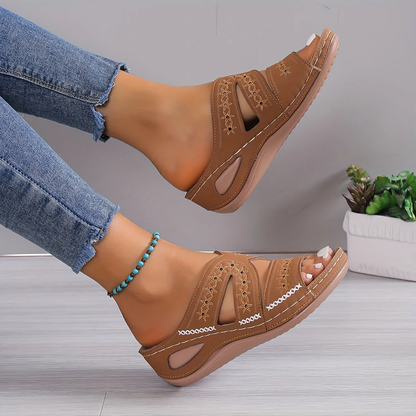 Comfortable Summer Open Toe Wedge Sandals