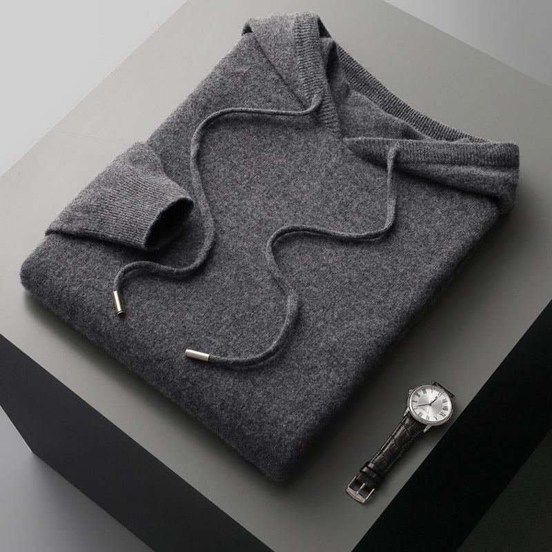 Classic Adjustable Fit Men's Hooded Sweatshirt