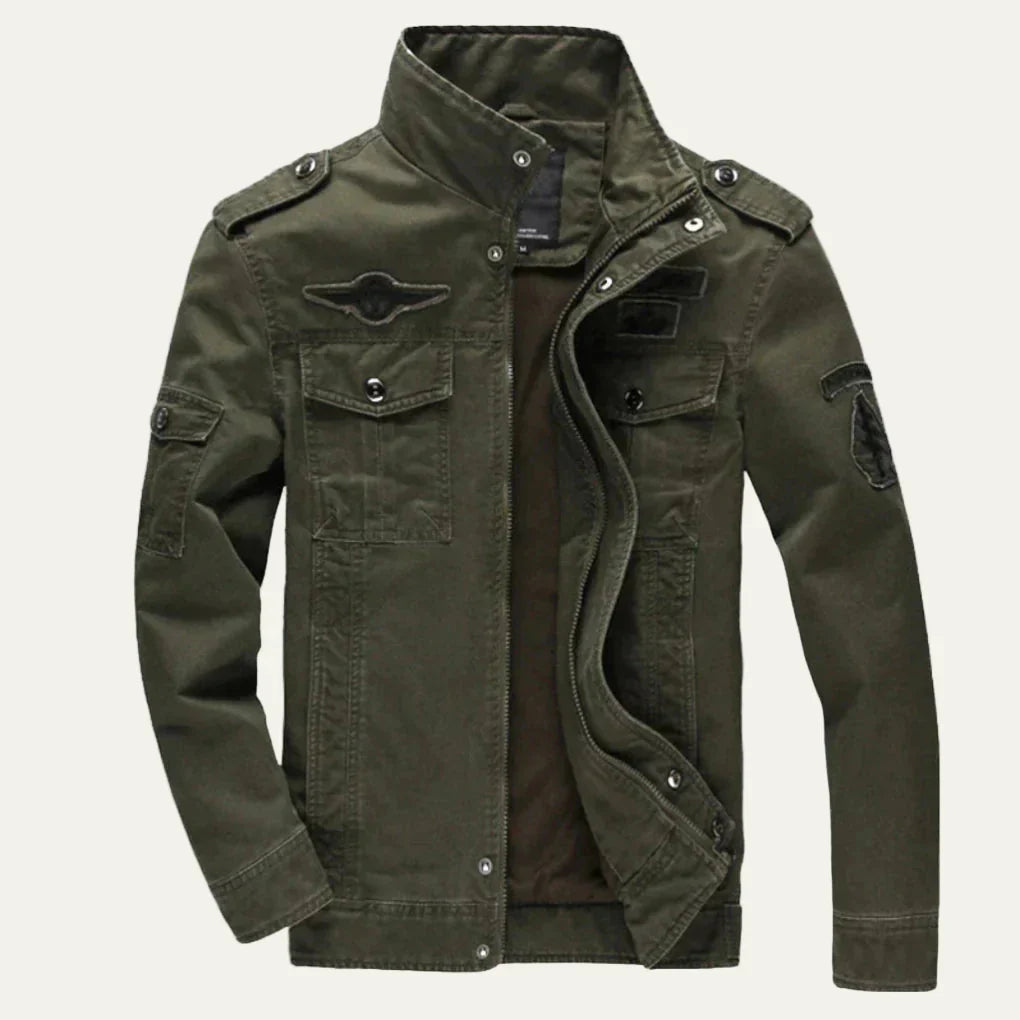 Men's Vintage Style Army Jacket - OutfitLondon