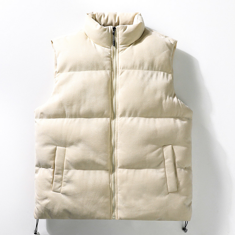 Warm Men's Sleeveless Fleece Vest - OutfitLondon