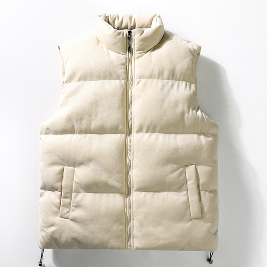 Warm Men's Sleeveless Fleece Vest - OutfitLondon