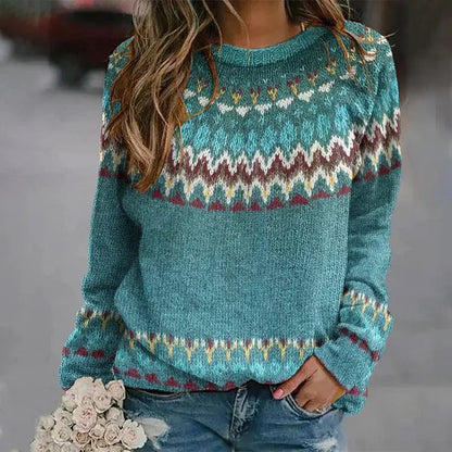 Warm Nordic Style Knit Sweater - OutfitLondon