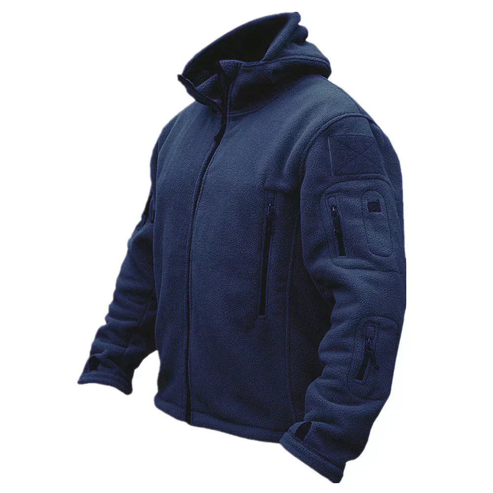 Military Style Hoodie Coat - OutfitLondon