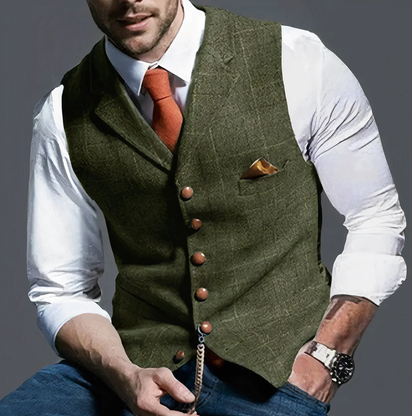 Classic Patterned Formal Vest