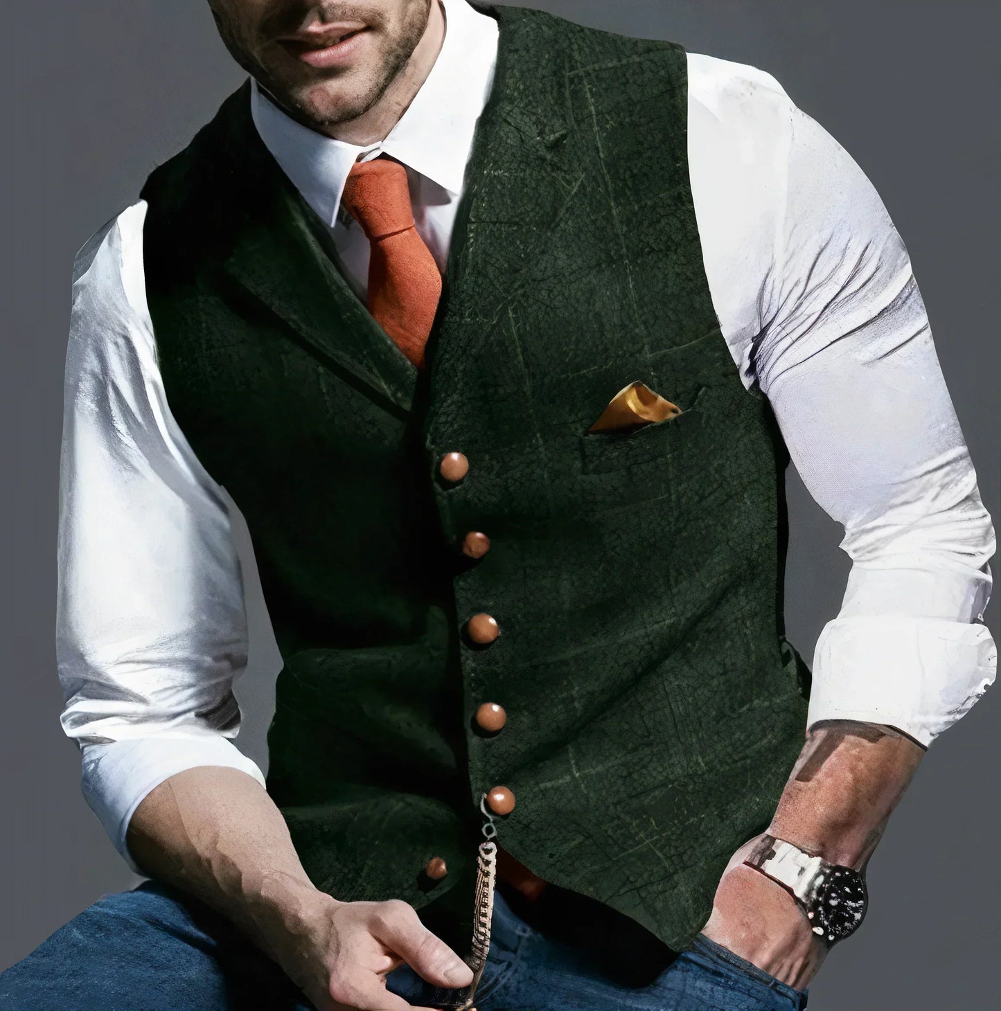 Classic Patterned Formal Vest - OutfitLondon