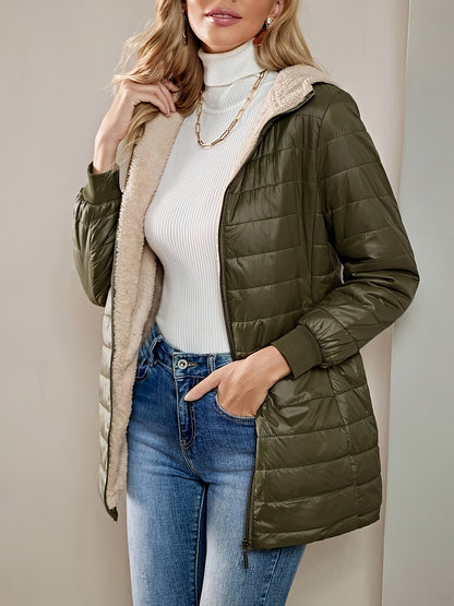 Warm Women's Down Puffer Parka Coat