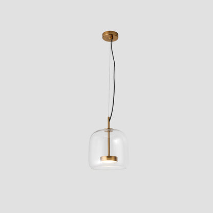 Luxury Gold Glass LED Pendant Ceiling Light