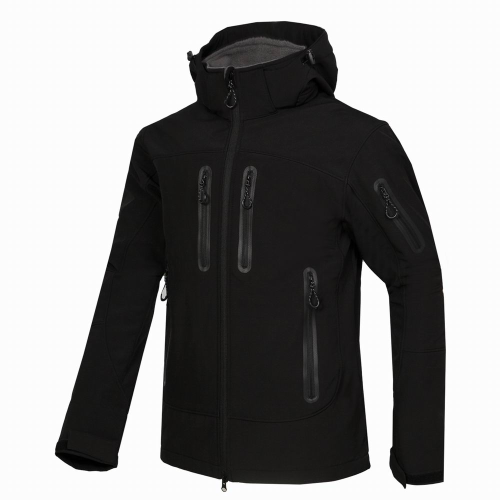 Waterproof Men's Zipper Hooded Coat