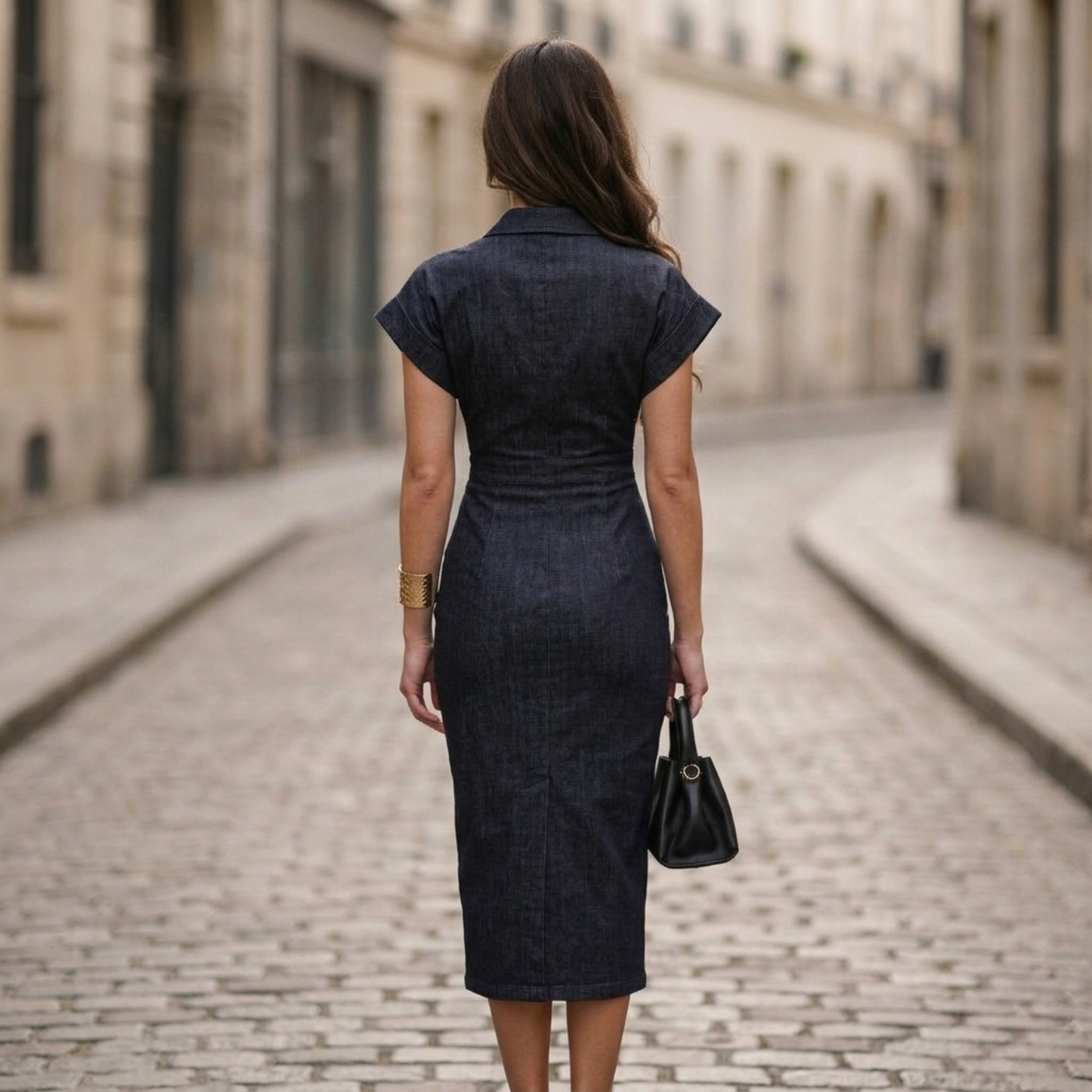 Ladies' Classic Fit Button Front Dress