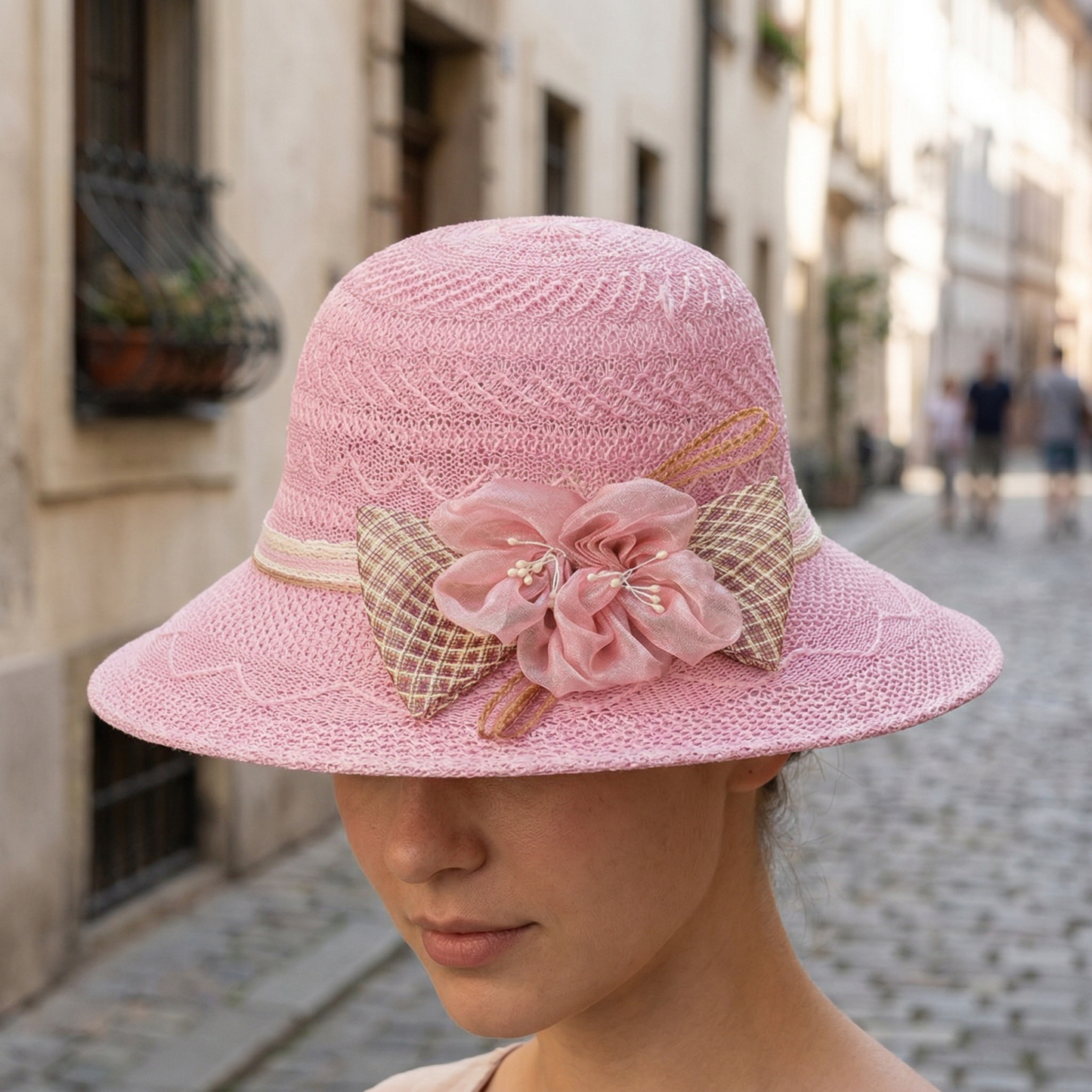 Chic Summer Sun Hat with Bow for Women