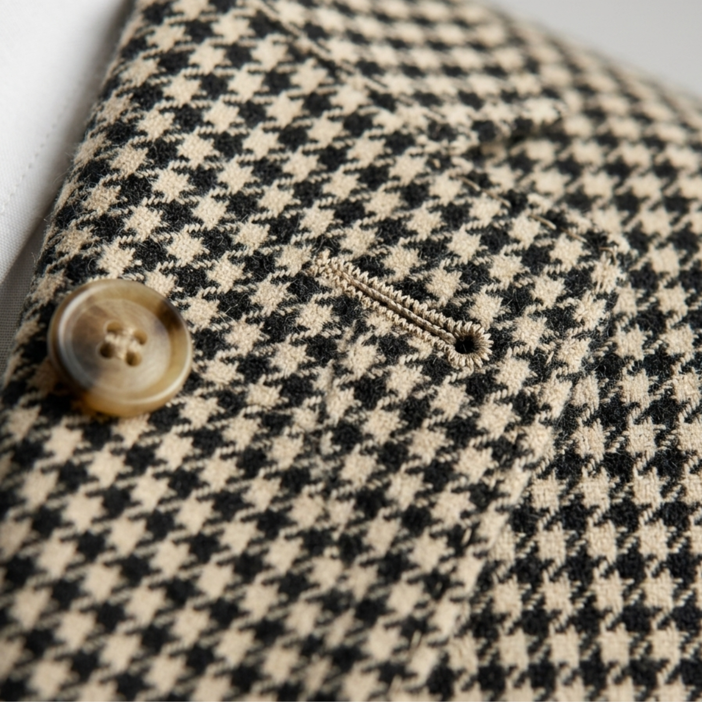 Classic Patterned Fitted Mens Jacket