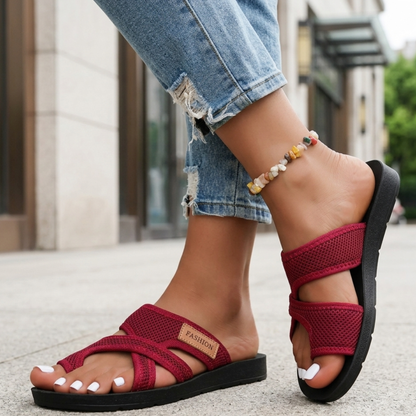 Comfortable Summer Open Toe Slip On Shoes