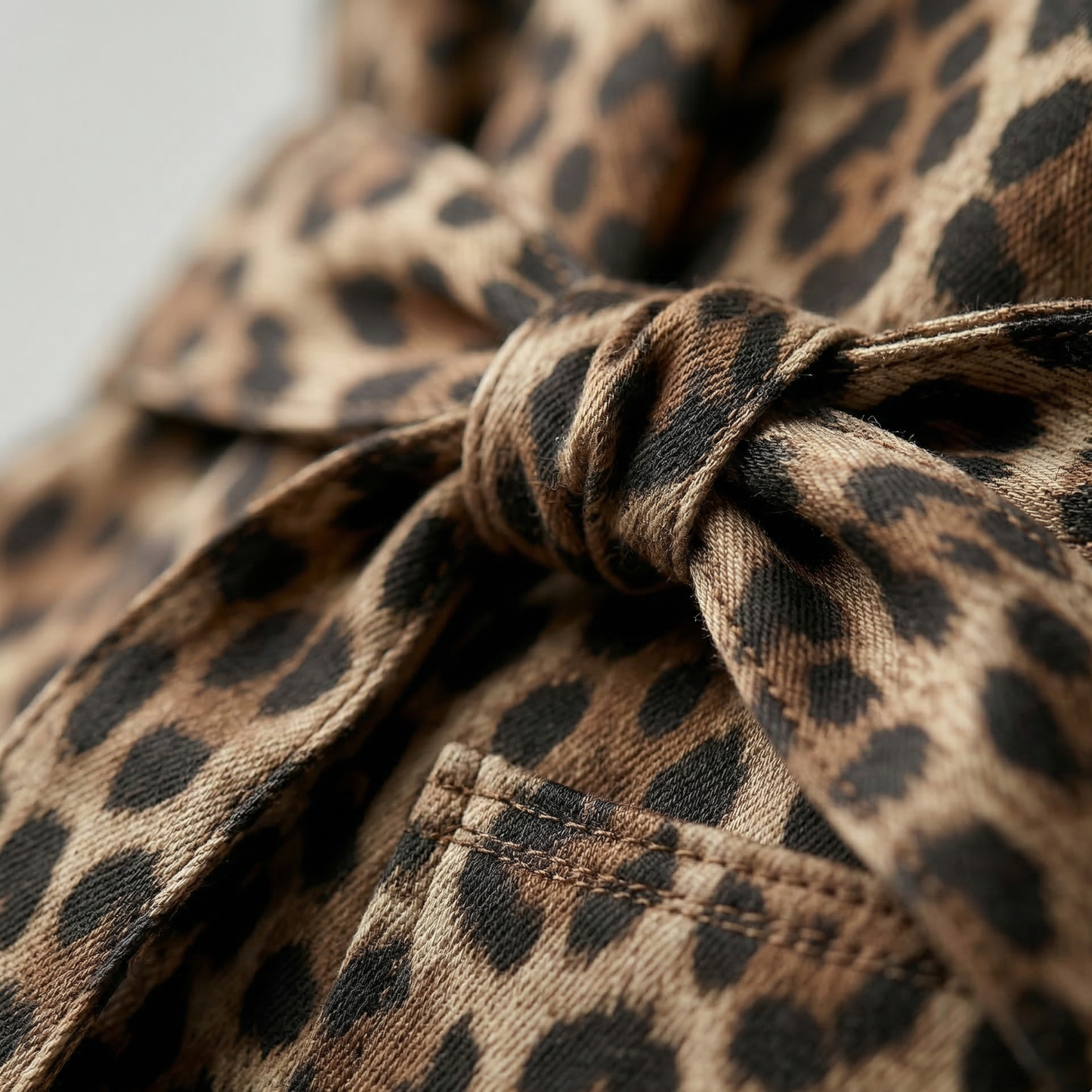 Chic Animal Print Jacket Outfit Set