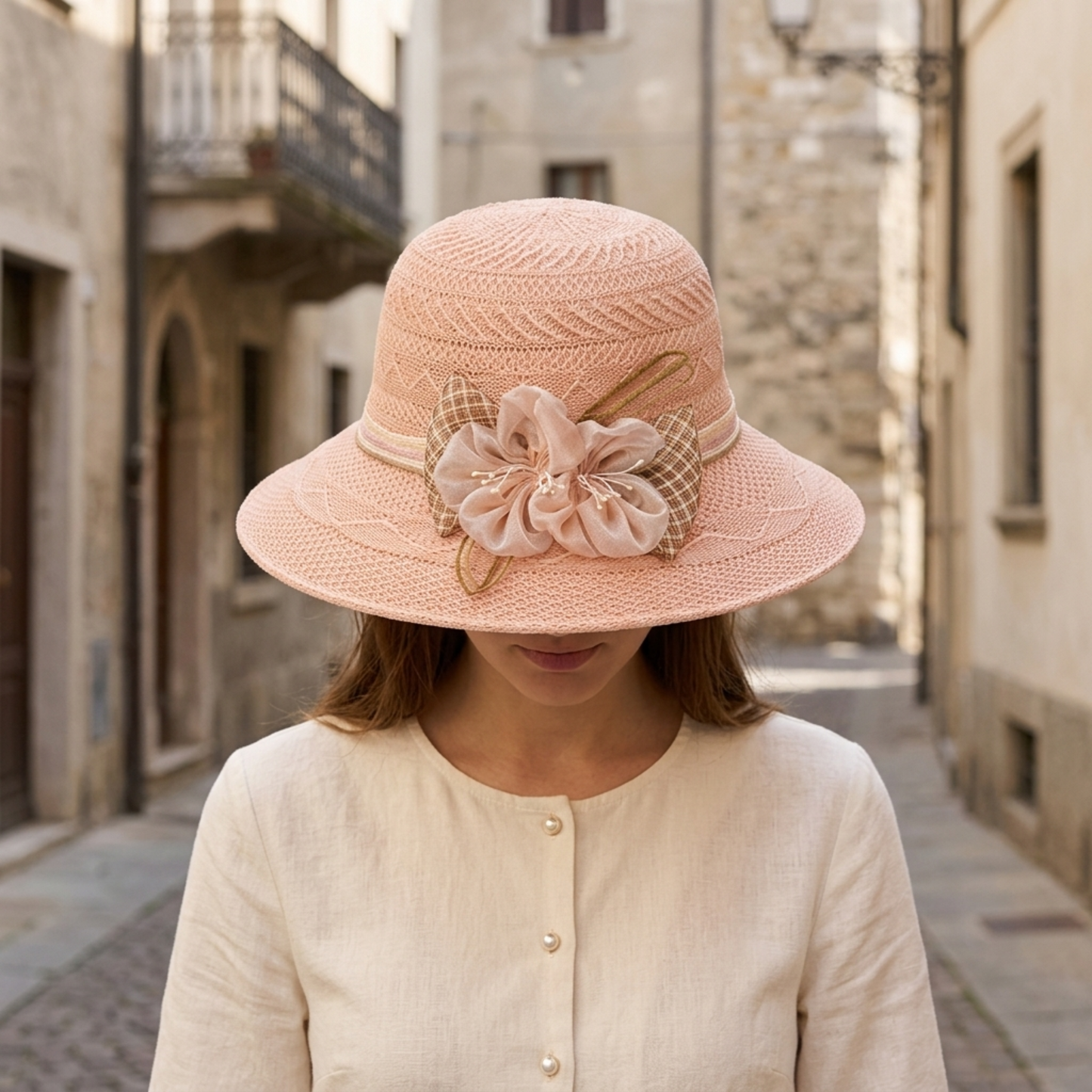 Chic Summer Sun Hat with Bow for Women