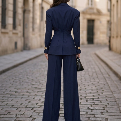 Classic Fit Women's Blazer Suit Set