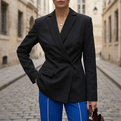 Classic Fit Long Sleeve Business Jacket for Women - OutfitLondon