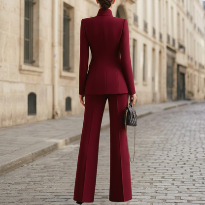 Classic 2 Piece Office Wear Pantsuit for Women