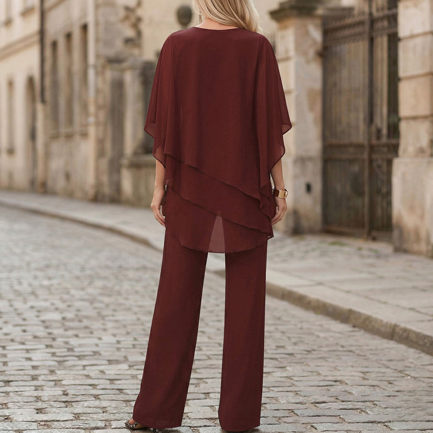 Comfortable 2 Piece Women's Relaxed Fit Pantsuit Set