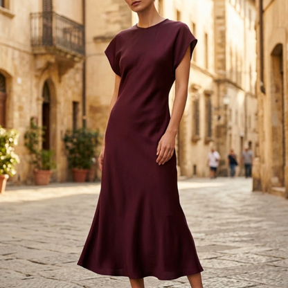 Ladies Classic Fit Knee Length Casual Day Dress - OutfitLondon