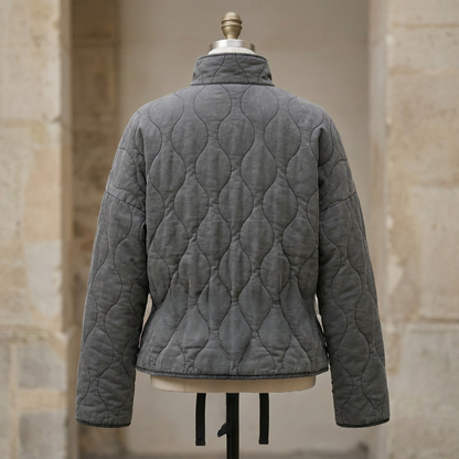 Warm Padded Women's Zip Up Winter Jacket