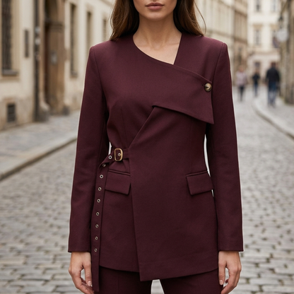 Chic V-Neck Wrap Blazer for Women