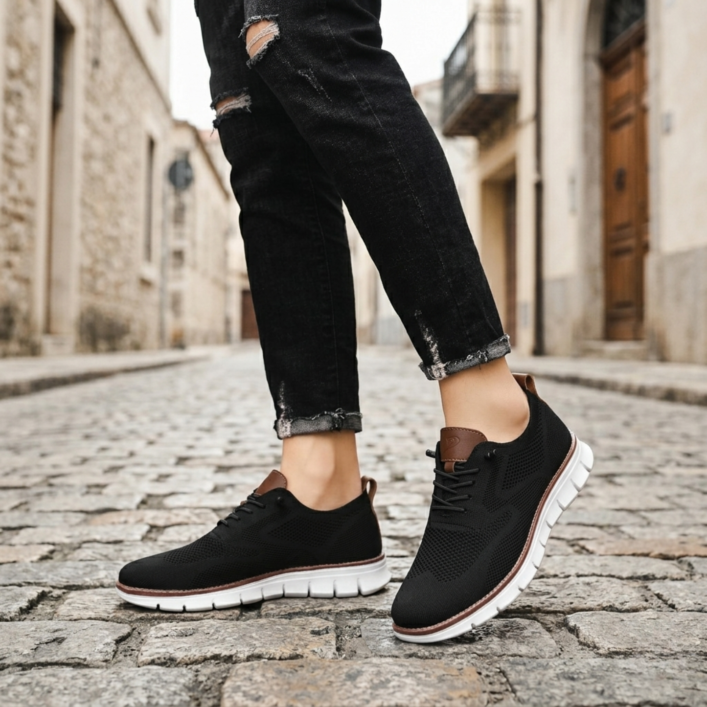 Comfortable Men's Athletic Shoes Arch Support Sneakers