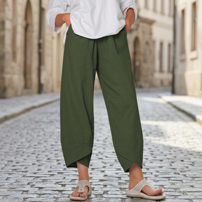 Comfortable Loose Fit Cropped Pants for Women