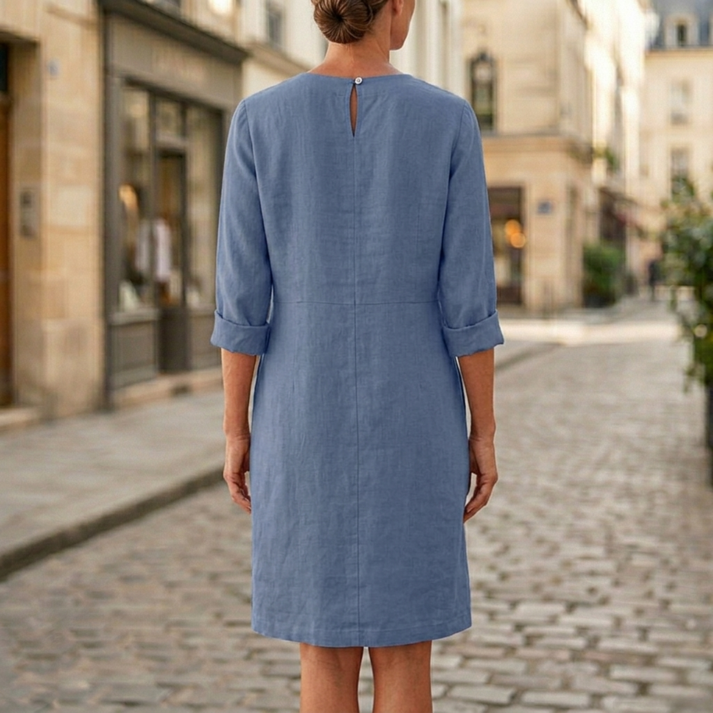 Classic Fit Knee Length Dress for Women
