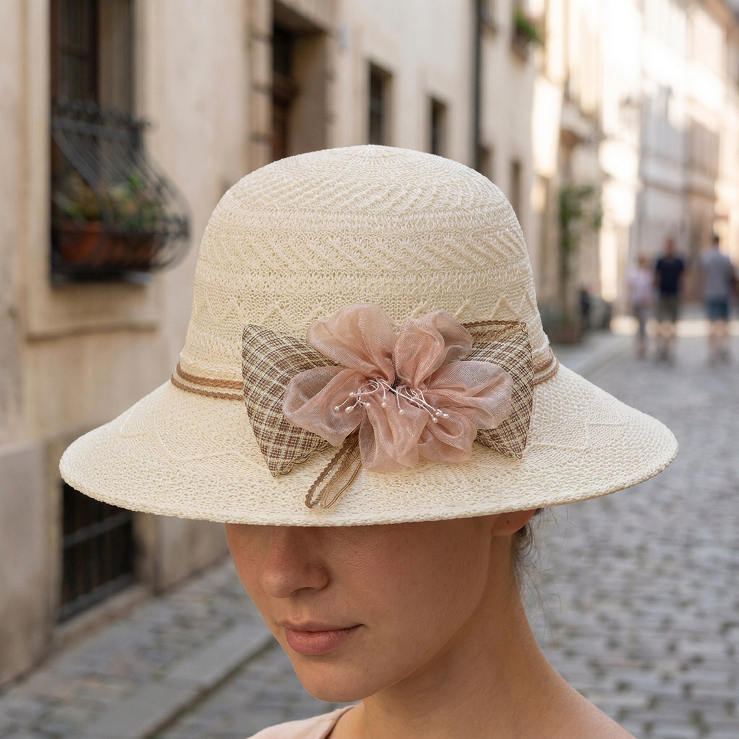 Chic Summer Sun Hat with Bow for Women
