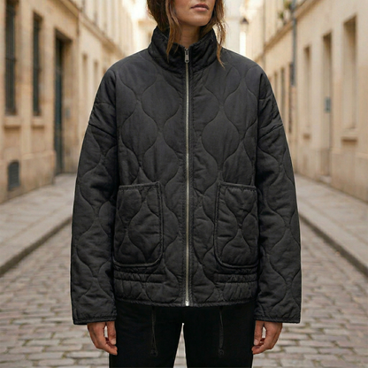 Warm Padded Women's Zip Up Winter Jacket