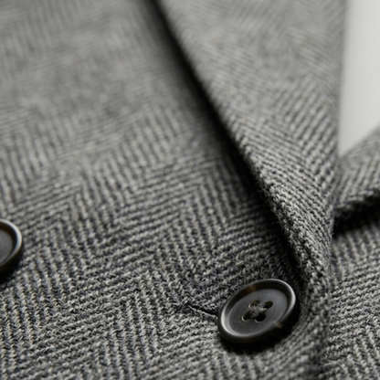 Relaxed Fit Double Breasted Long Coat Jacket