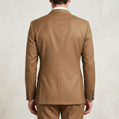 Classic Fit Men's Peak Lapel Suit Jacket