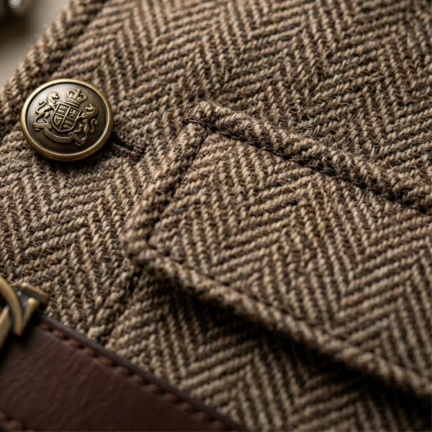 Classic Tweed Vest Button Front Sleeveless Jacket