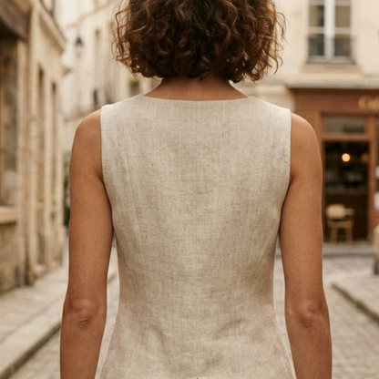 Breathable Linen Tank Women's Casual Summer Top