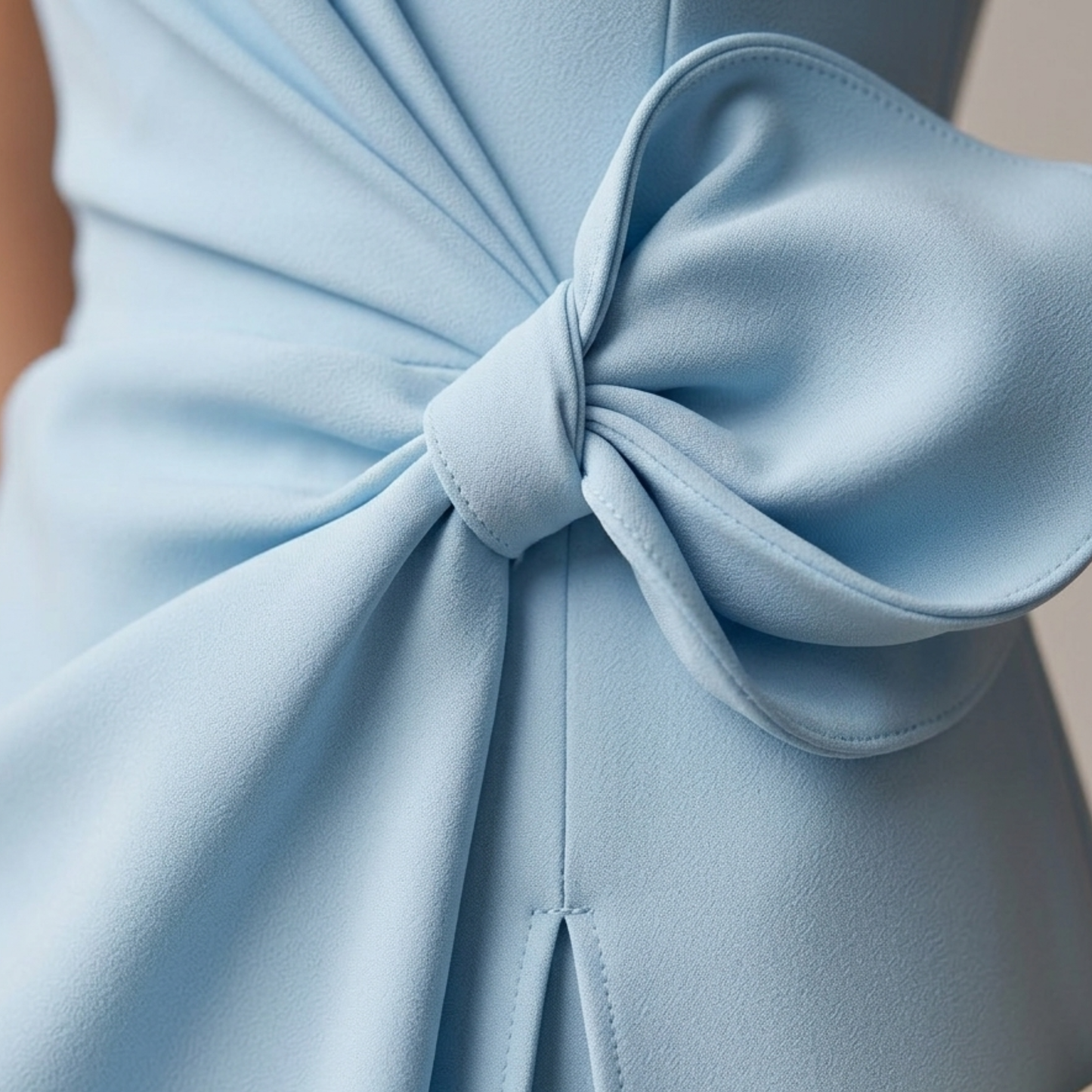 Chic Summer A-Line Dress for Women with Bow Detail