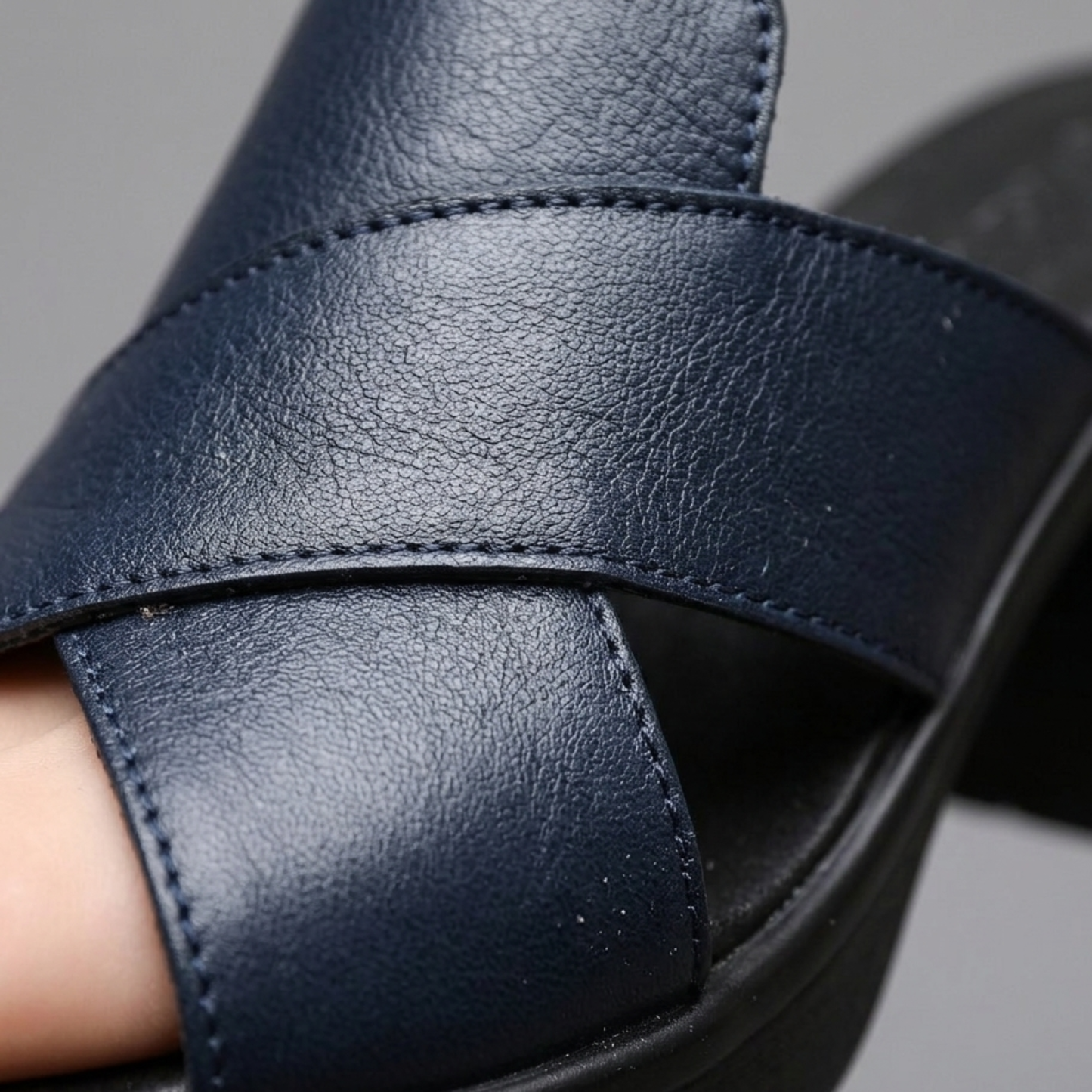 Comfortable High Heel Open Toe Slip On Sandals