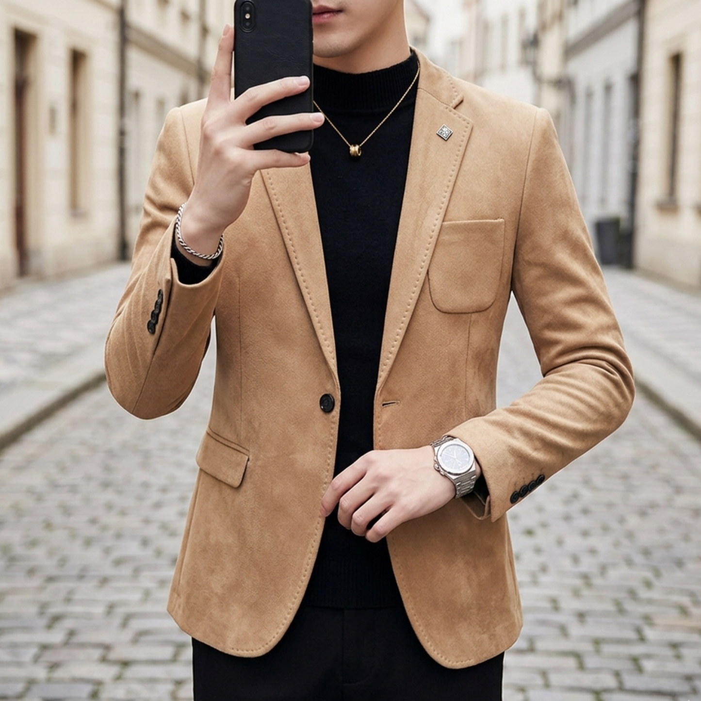 Modern Slim Fit Blazer Jacket For Men
