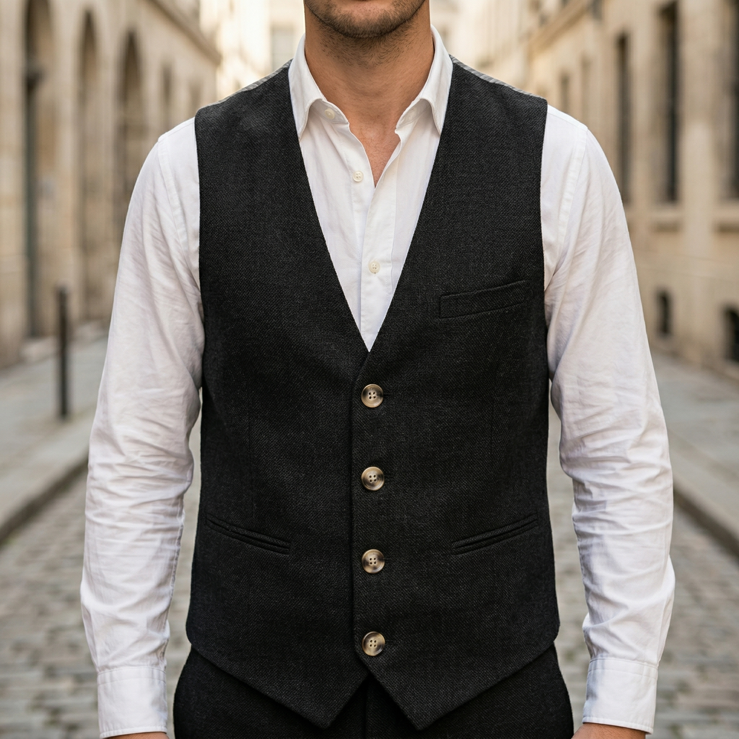 Summer Sleeveless V Neck Waistcoat Vest