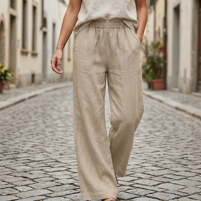 Comfortable Women's Loose Fit Elastic Waist Pants