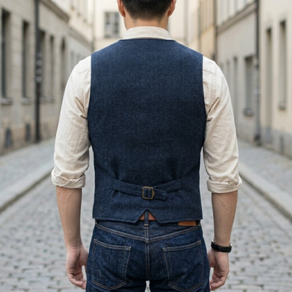 Stylish Mens Button Front Waistcoat Vest